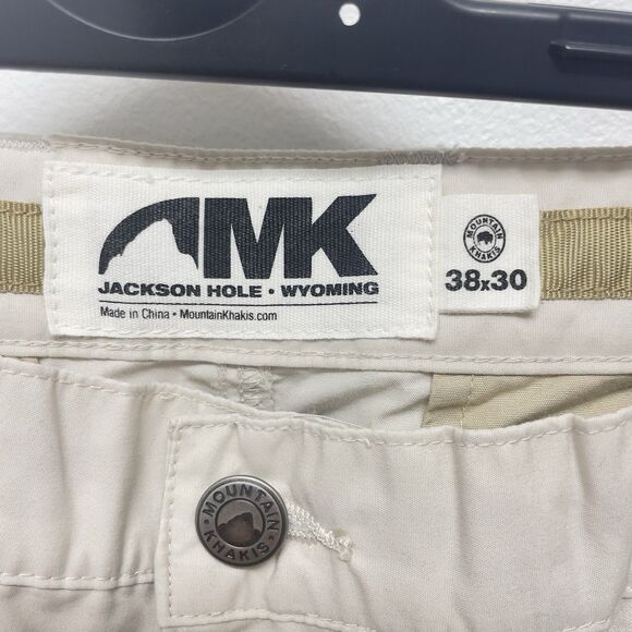 Mountain Khakis Men's Poplin Lightweight Pants Size W38 L30 In Oatmeal Color - Picture 6 of 14